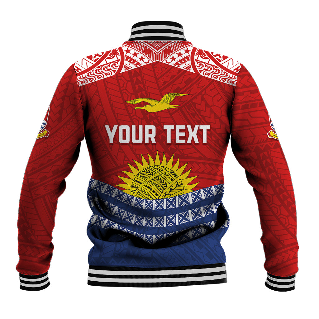Personalised Kiribati Independence Day Baseball Jacket Flag Style LT7 - Polynesian Pride