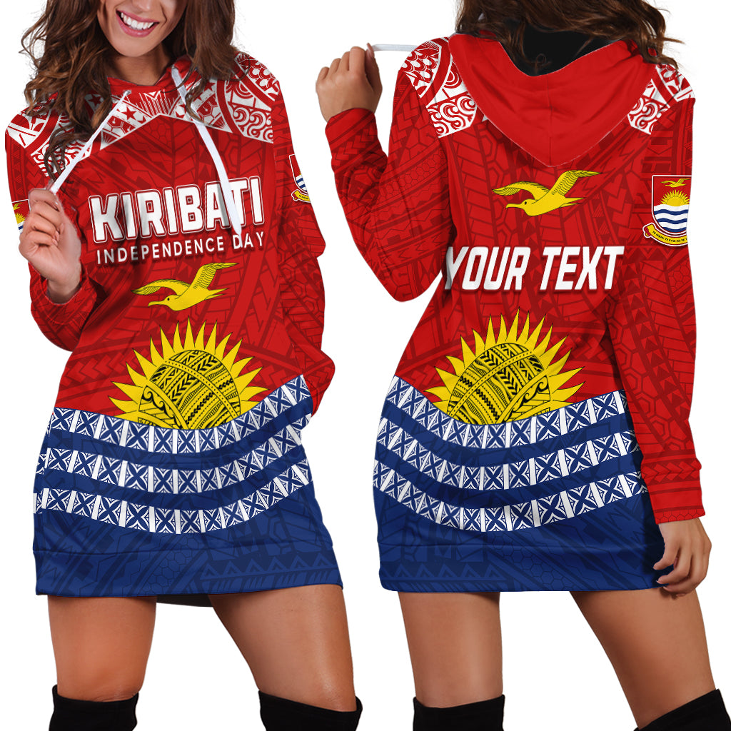 Personalised Kiribati Independence Day Hoodie Dress Flag Style LT7 - Polynesian Pride