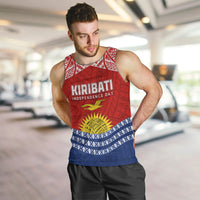 Personalised Kiribati Independence Day Men Tank Top Flag Style LT7 - Polynesian Pride