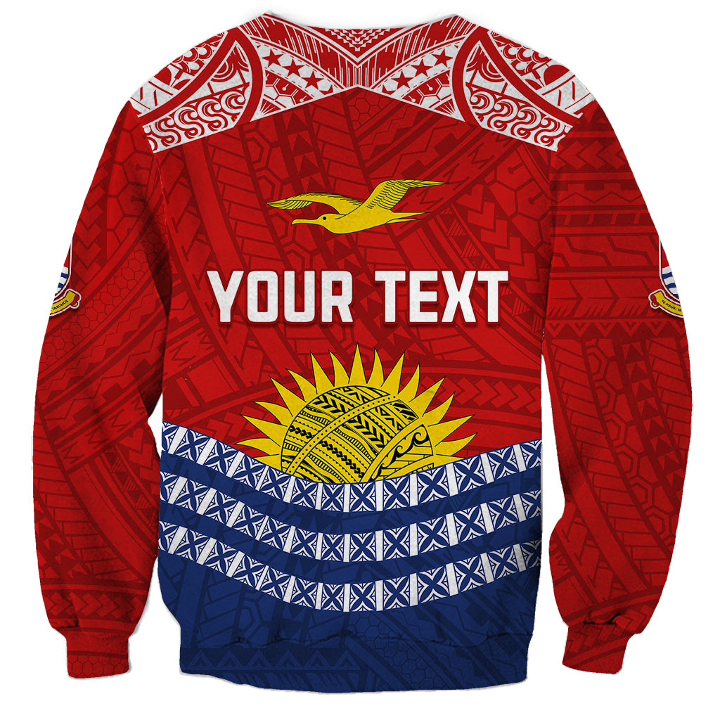 Personalised Kiribati Independence Day Sweatshirt Flag Style LT7 - Polynesian Pride