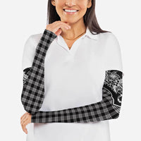Hawai'i Paniolo Motif Black Arm Sleeves Floral Palaka Print LT7 - Polynesian Pride