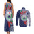 Samoa Rugby Personalized Couples Matching Tank Maxi Dress and Long Sleeve Button Shirt Toa Samoa Myriad Siapo