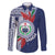 Samoa Rugby Personalized Family Matching Off The Shoulder Long Sleeve Dress and Hawaiian Shirt Toa Samoa Myriad Siapo