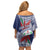 Samoa Rugby Personalized Family Matching Off Shoulder Short Dress and Hawaiian Shirt Toa Samoa Myriad Siapo