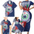 Samoa Rugby Personalized Family Matching Short Sleeve Bodycon Dress and Hawaiian Shirt Toa Samoa Myriad Siapo