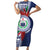 Samoa Rugby Personalized Family Matching Short Sleeve Bodycon Dress and Hawaiian Shirt Toa Samoa Myriad Siapo