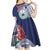 Samoa Rugby Personalized Kid Short Sleeve Dress Toa Samoa Myriad Siapo