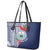 Samoa Rugby Personalized Leather Tote Bag Toa Samoa Myriad Siapo