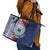 Samoa Rugby Personalized Leather Tote Bag Toa Samoa Myriad Siapo