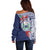 Samoa Rugby Personalized Off Shoulder Sweater Toa Samoa Myriad Siapo