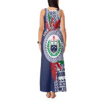 Samoa Rugby Personalized Tank Maxi Dress Toa Samoa Myriad Siapo