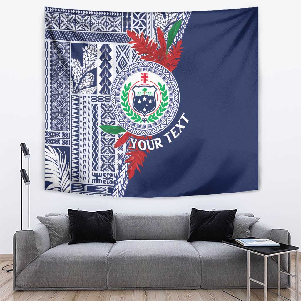 Samoa Rugby Personalized Tapestry Toa Samoa Myriad Siapo