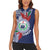 Samoa Rugby Personalized Women Sleeveless Polo Shirt Toa Samoa Myriad Siapo