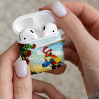 Have A Very Beach Christmas AirPods Case Parrot By Lehua Flower LT7 - Polynesian Pride