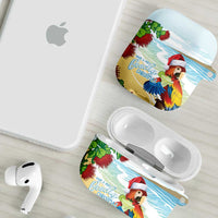 Have A Very Beach Christmas AirPods Case Parrot By Lehua Flower LT7 - Polynesian Pride