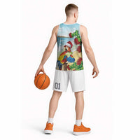 Have A Very Beach Christmas Basketball Jersey Parrot By Lehua Flower LT7 - Polynesian Pride