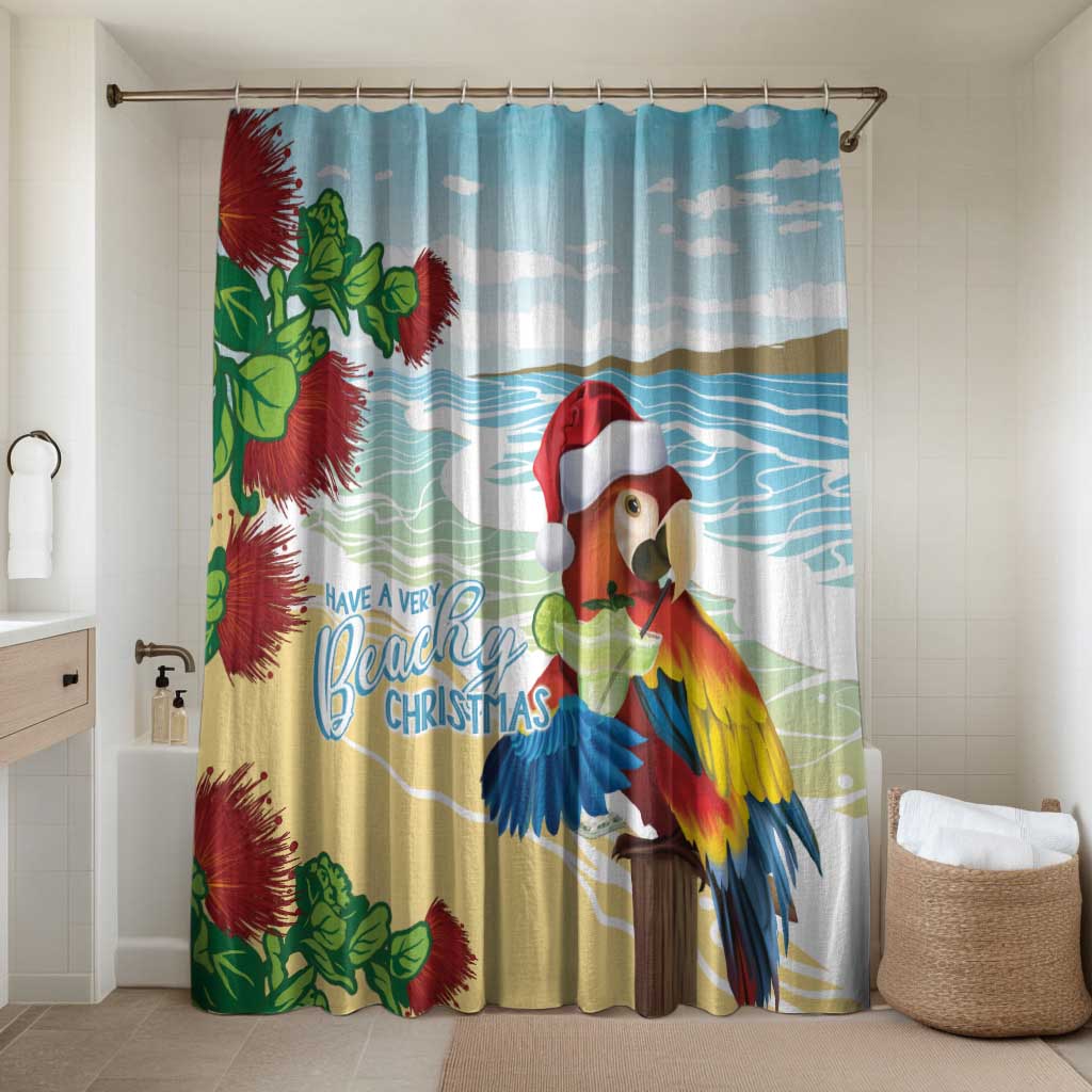 Have A Very Beach Christmas Bathroom Set Parrot By Lehua Flower - Polynesian Pride