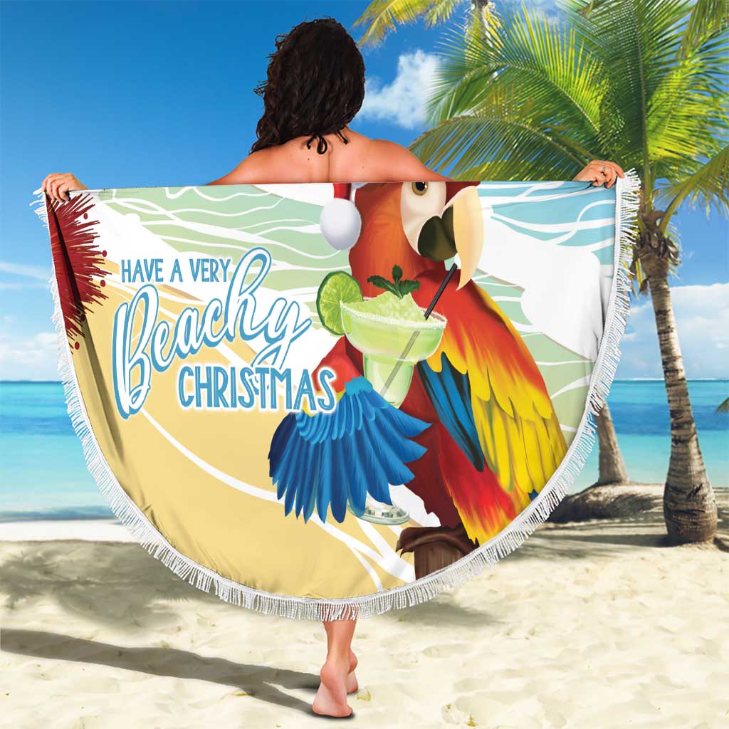 Have A Very Beach Christmas Beach Blanket Parrot By Lehua Flower LT7 - Polynesian Pride