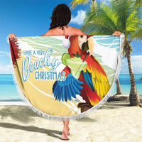 Have A Very Beach Christmas Beach Blanket Parrot By Lehua Flower LT7 - Polynesian Pride