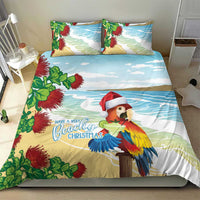 Have A Very Beach Christmas Bedding Set Parrot By Lehua Flower - Polynesian Pride