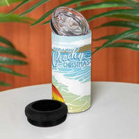 Have A Very Beach Christmas 4 in 1 Can Cooler Tumbler Parrot By Lehua Flower LT7 - Polynesian Pride