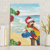 Have A Very Beach Christmas Canvas Wall Art Parrot By Lehua Flower LT7 Without Frame Art - Polynesian Pride