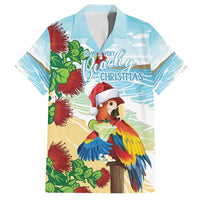 Have A Very Beach Christmas Family Matching Long Sleeve Bodycon Dress and Hawaiian Shirt Parrot By Lehua Flower - Polynesian Pride
