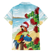 Have A Very Beach Christmas Family Matching Off The Shoulder Long Sleeve Dress and Hawaiian Shirt Parrot By Lehua Flower - Polynesian Pride