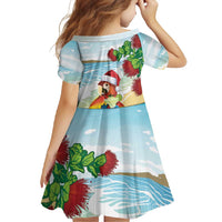 Have A Very Beach Christmas Family Matching Tank Maxi Dress and Hawaiian Shirt Parrot By Lehua Flower - Polynesian Pride