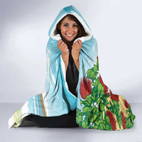 Have A Very Beach Christmas Hooded Blanket Parrot By Lehua Flower - Polynesian Pride