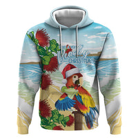 Have A Very Beach Christmas Hoodie Parrot By Lehua Flower - Polynesian Pride