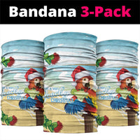 Have A Very Beach Christmas Neck Gaiter Parrot By Lehua Flower - Polynesian Pride