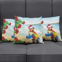 Have A Very Beach Christmas Pillow Cover Parrot By Lehua Flower - Polynesian Pride
