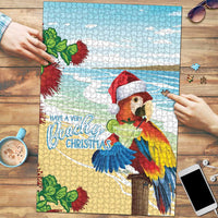 Have A Very Beach Christmas Puzzle Parrot By Lehua Flower LT7 Art - Polynesian Pride