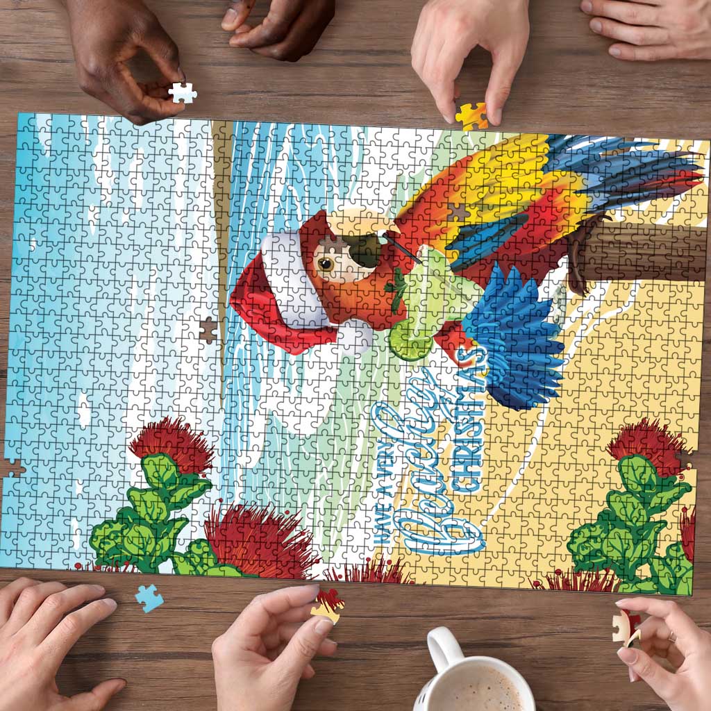 Have A Very Beach Christmas Puzzle Parrot By Lehua Flower LT7 - Polynesian Pride