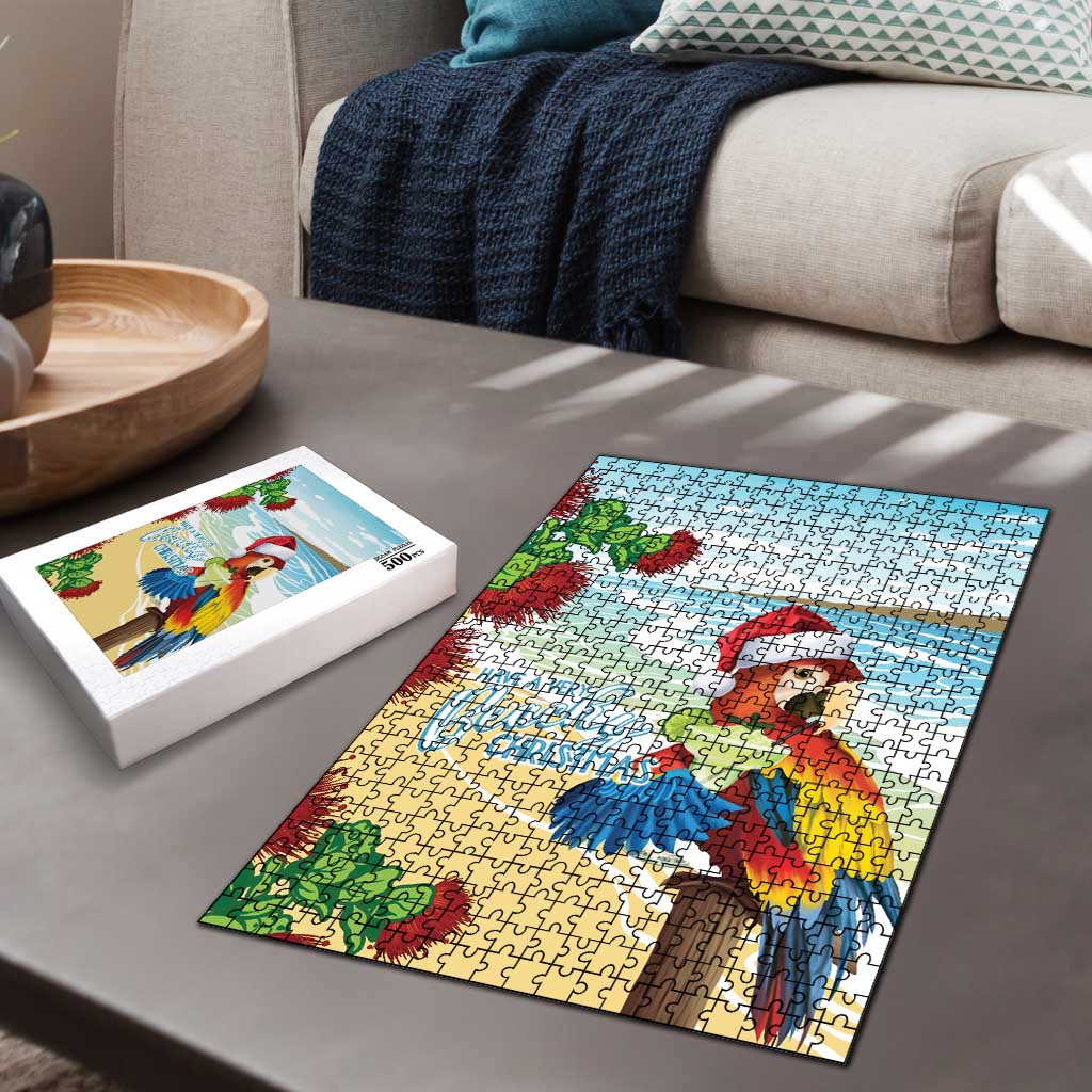 Have A Very Beach Christmas Puzzle Parrot By Lehua Flower LT7 - Polynesian Pride