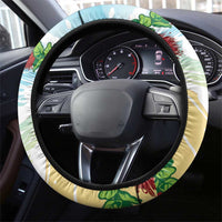 Have A Very Beach Christmas Steering Wheel Cover Parrot By Lehua Flower LT7 - Polynesian Pride