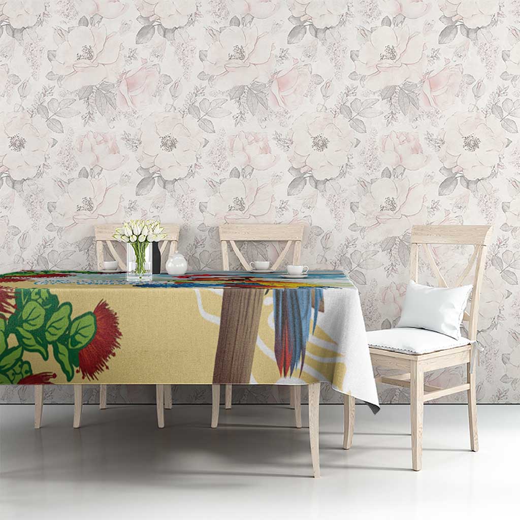 Have A Very Beach Christmas Tablecloth Parrot By Lehua Flower LT7 - Polynesian Pride
