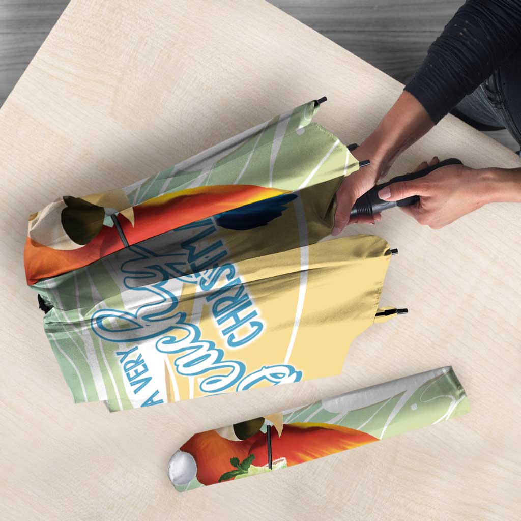 Have A Very Beach Christmas Umbrella Parrot By Lehua Flower - Polynesian Pride