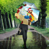 Have A Very Beach Christmas Umbrella Parrot By Lehua Flower - Polynesian Pride