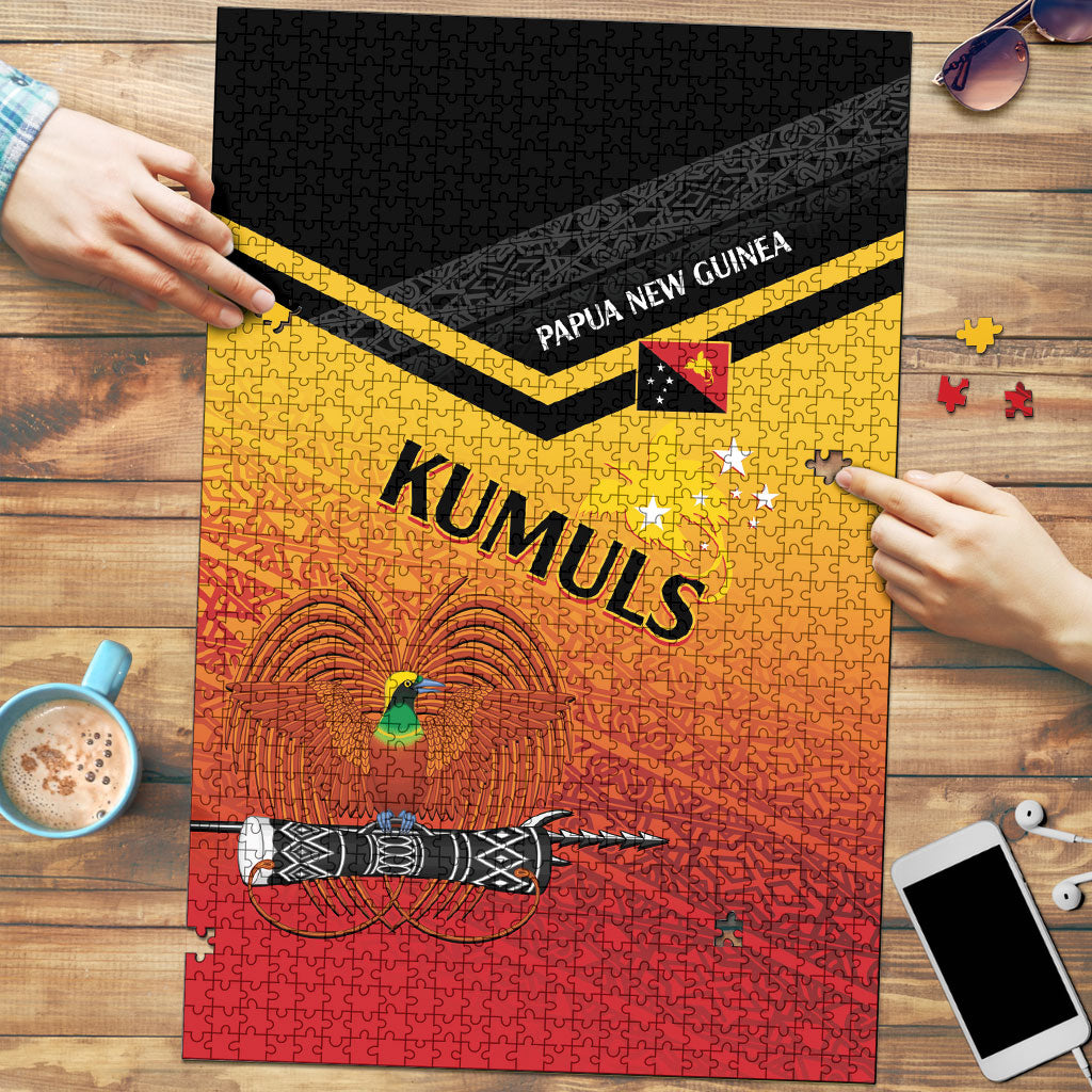 Papua New Guinea Rugby The Kumuls Puzzle Motuan Inspired Pattern LT7 Multicolor - Polynesian Pride