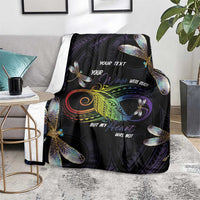 Personalised Polynesian Memorial Blanket Your Wings Were Ready But My Heart Was Not LT7 - Polynesian Pride
