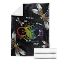 Personalised Polynesian Memorial Blanket Your Wings Were Ready But My Heart Was Not LT7 - Polynesian Pride