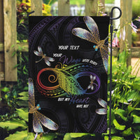 Personalised Polynesian Memorial Garden Flag Your Wings Were Ready But My Heart Was Not LT7 Garden Flag Black - Polynesian Pride