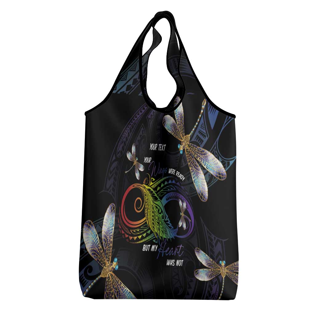 Personalised Polynesian Memorial Grocery Bag Your Wings Were Ready But My Heart Was Not