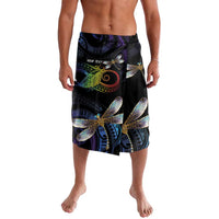 Personalised Polynesian Memorial Lavalava Your Wings Were Ready But My Heart Was Not LT7 Black - Polynesian Pride