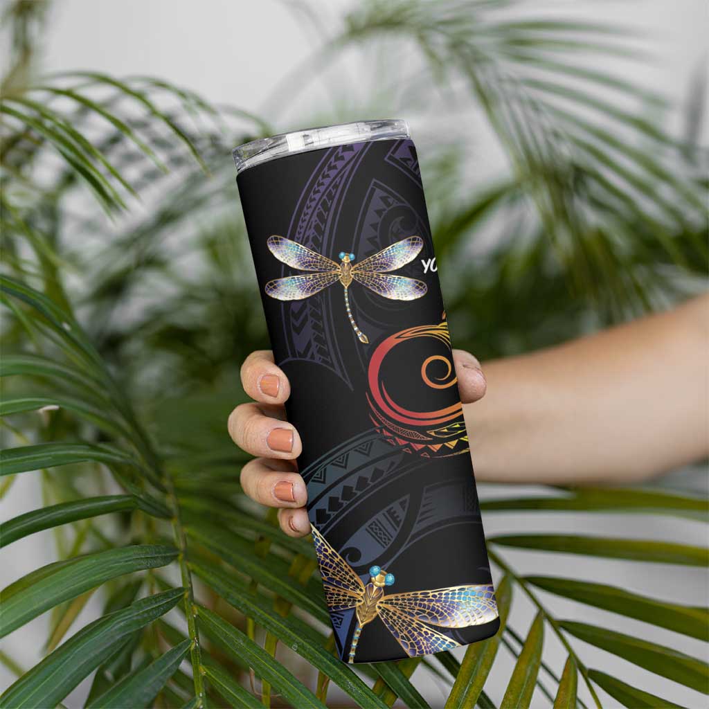Personalised Polynesian Memorial Skinny Tumbler Your Wings Were Ready But My Heart Was Not