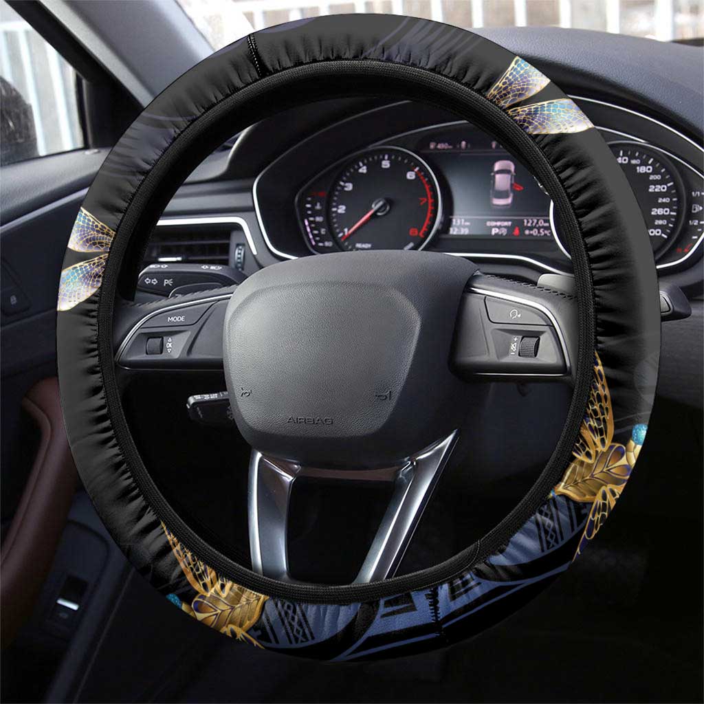 Polynesian Memorial Steering Wheel Cover Your Wings Were Ready But My Heart Was Not LT7 - Polynesian Pride