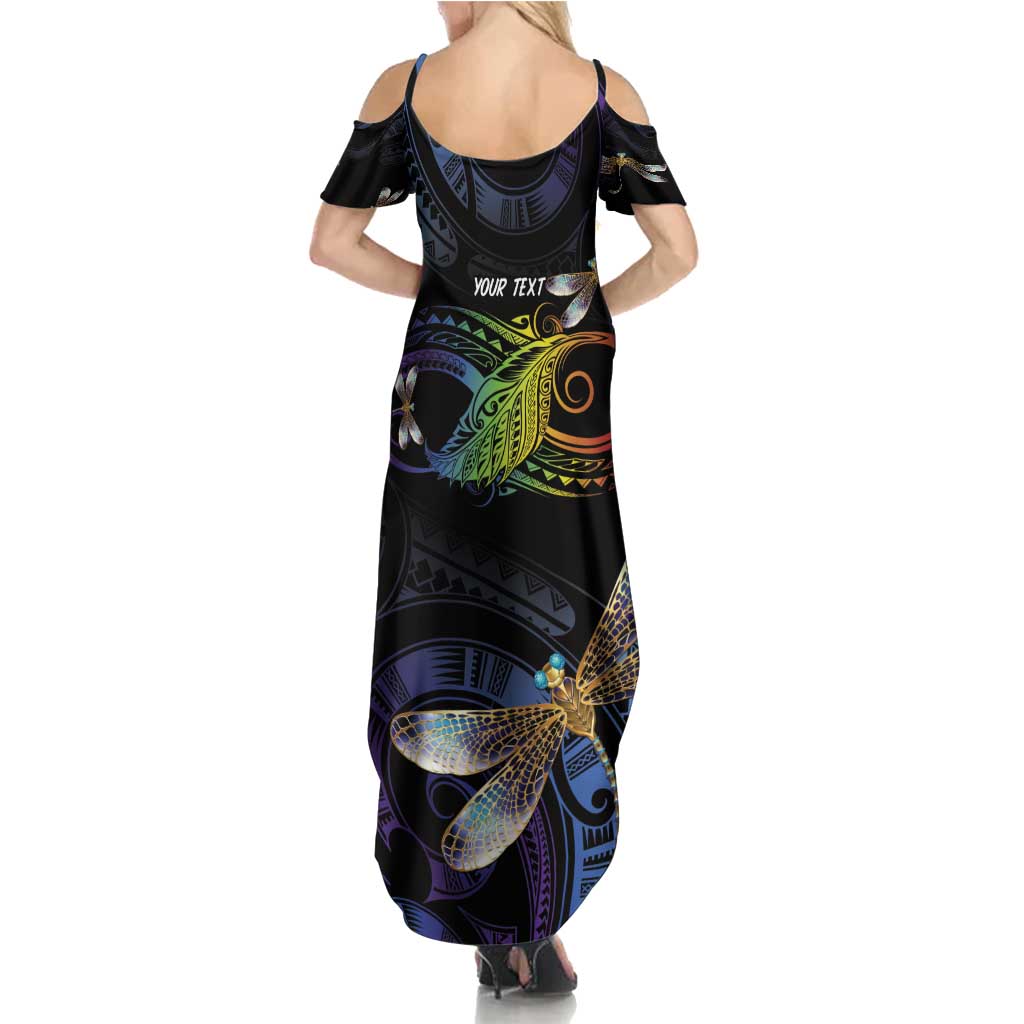Personalised Polynesian Memorial Summer Maxi Dress Your Wings Were Ready But My Heart Was Not LT7 - Polynesian Pride