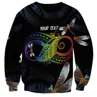 Personalised Polynesian Memorial Sweatshirt Your Wings Were Ready But My Heart Was Not LT7 - Polynesian Pride